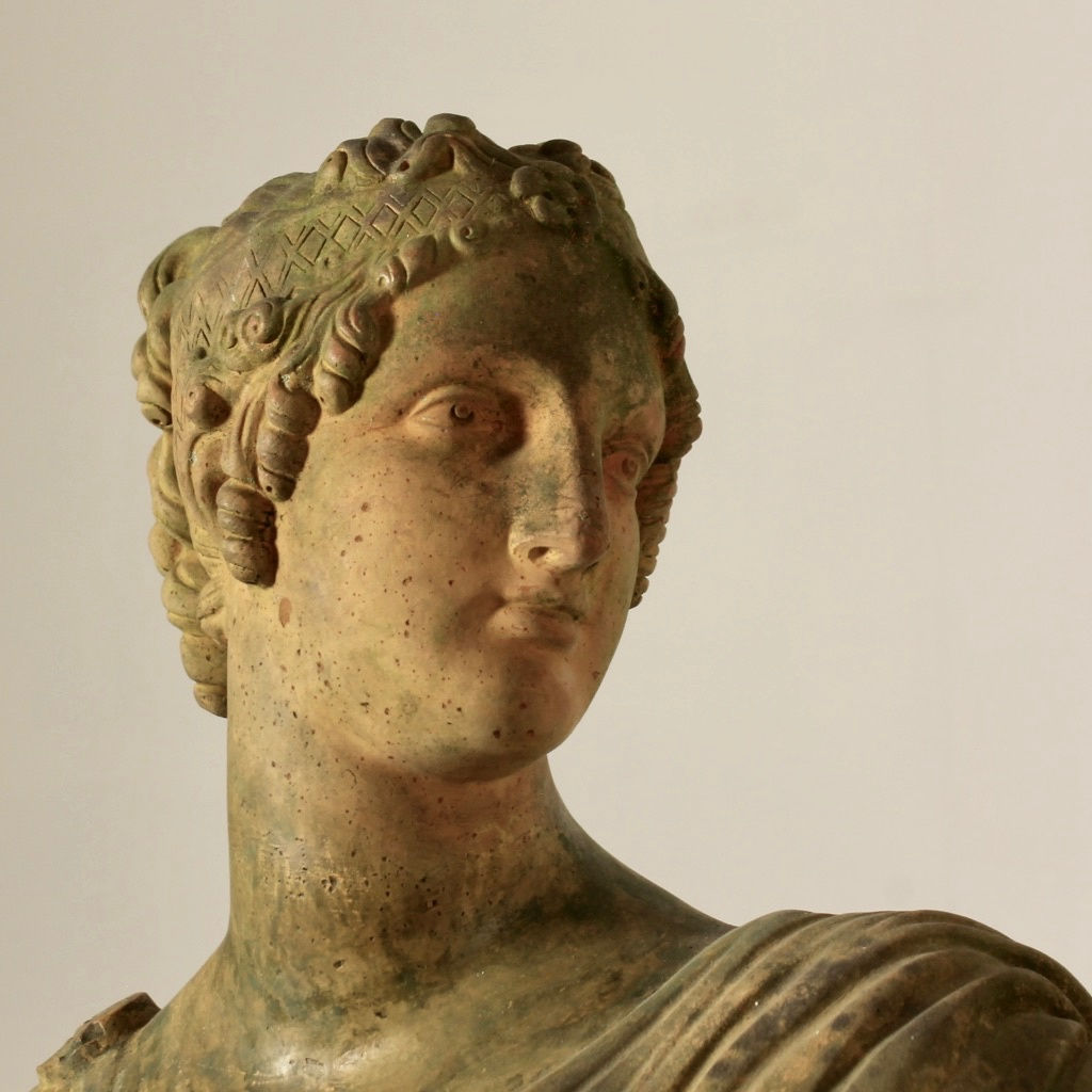 Late 19th Century Terracotta Figure Of The Muse 'Terpsichore' ( Sold )