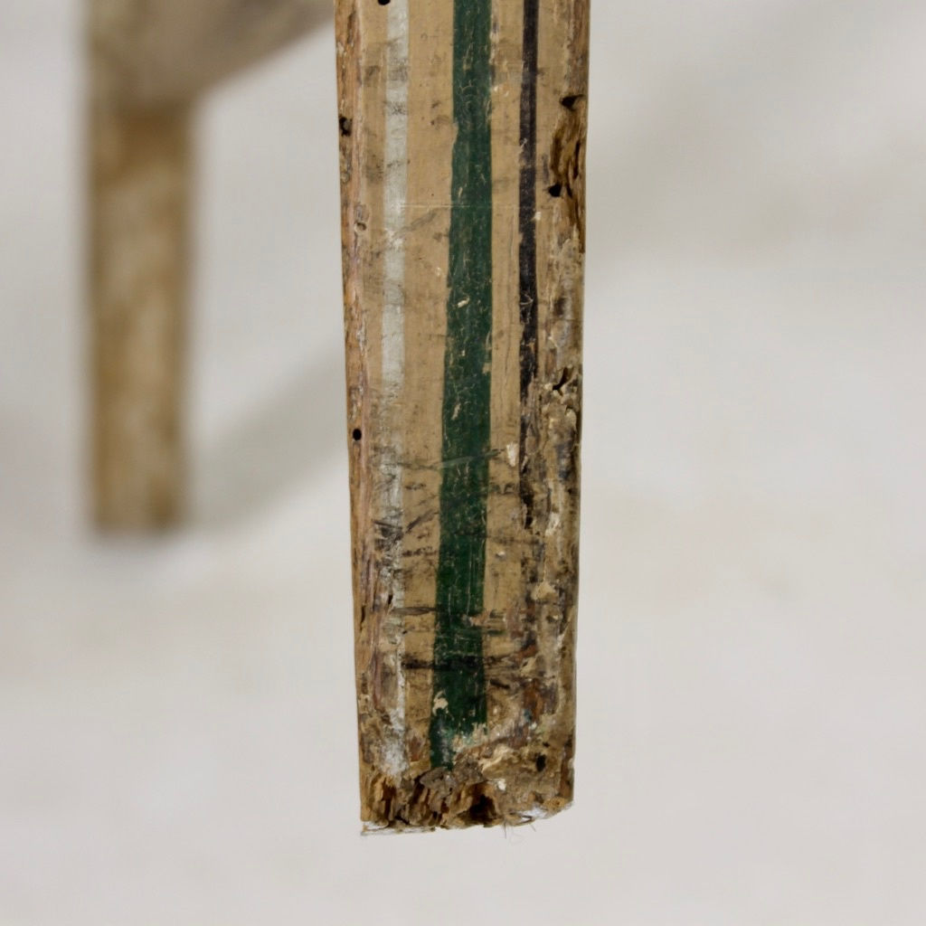 Pair Of George III Original Painted Shield Back Side Chairs ( sold )