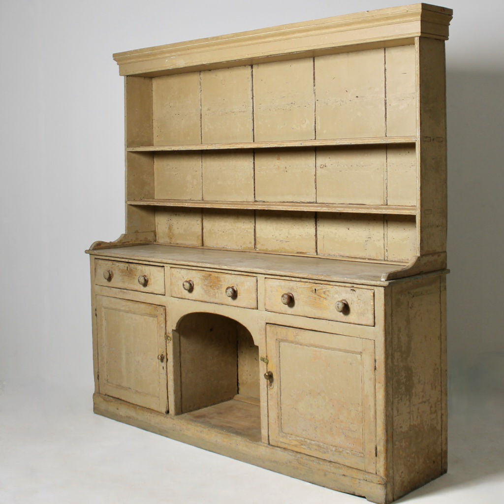 George III Original Painted Pine Dog Kennel Dresser ( sold )