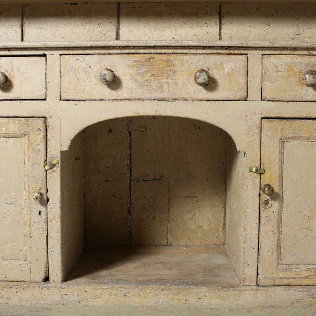 George III Original Painted Pine Dog Kennel Dresser ( sold )