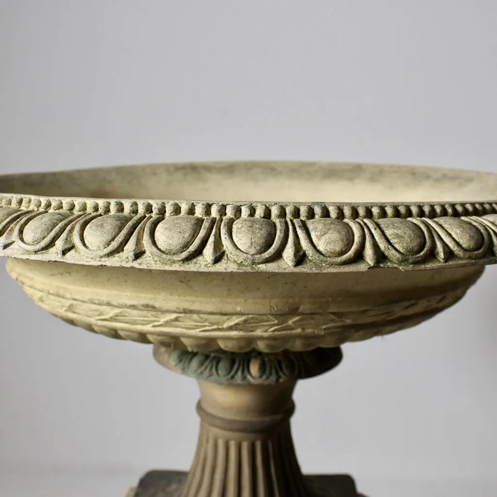 Large James Stiff And Sons Terracotta Tazza On Pedestal ( sold )