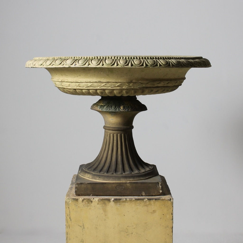 Large James Stiff And Sons Terracotta Tazza On Pedestal ( sold )