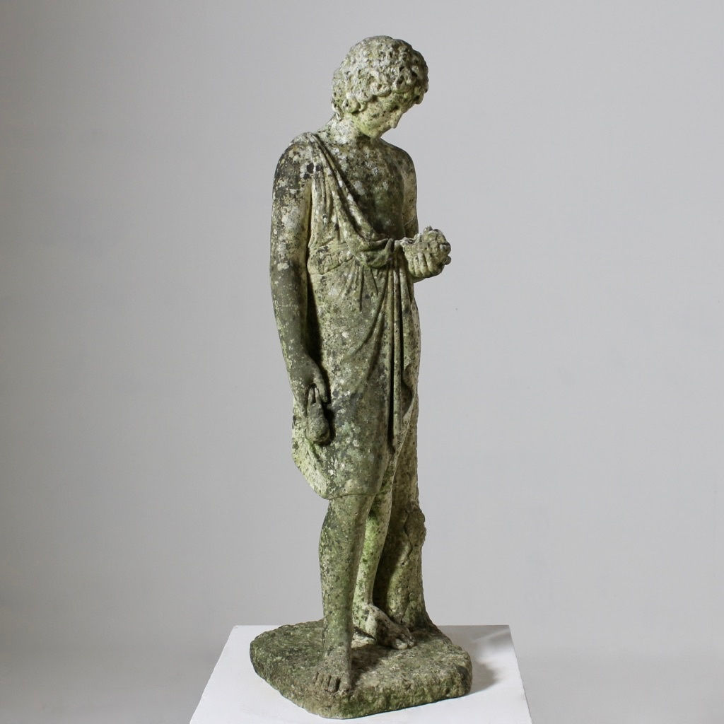 Early 19th Century Carved Marble Classical Figure ( sold )