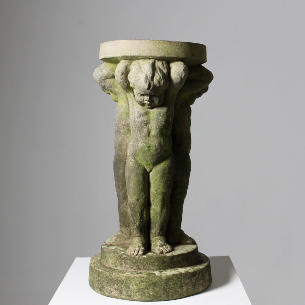 COMPTON POTTERy Terracotta TRIO PEDESTAL ( sold )