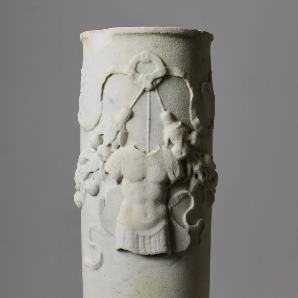 Italian Renaissance Carved Marble Pedestal