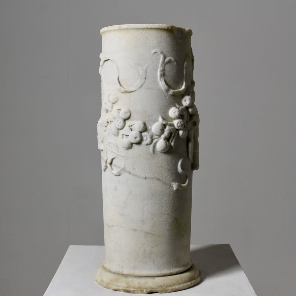 Italian Renaissance Carved Marble Pedestal