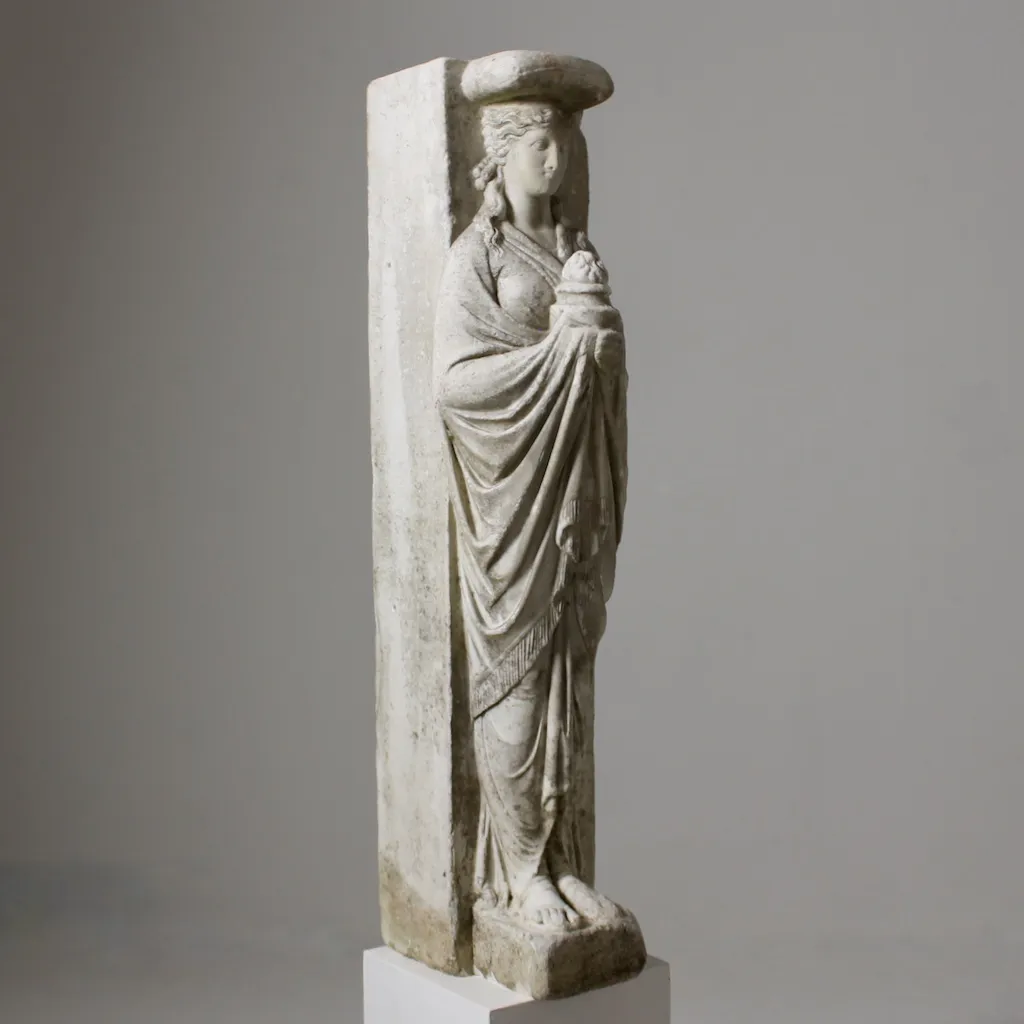 Fine Neoclassical Marble fireplace Jamb ( sold )