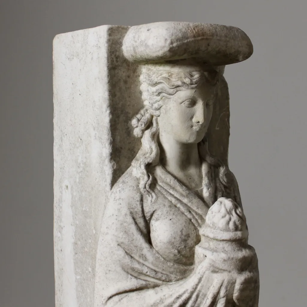 Fine Neoclassical Marble fireplace Jamb ( sold )