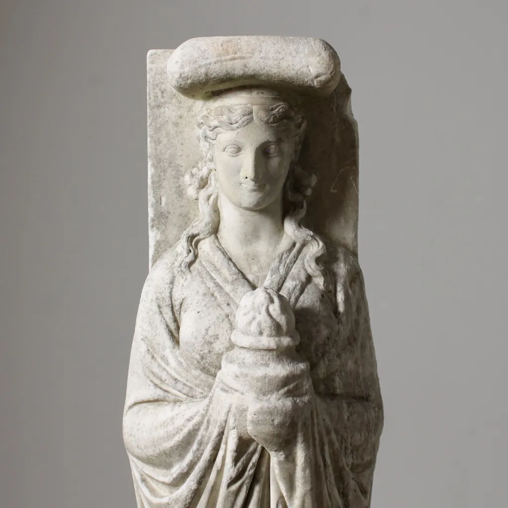 Fine Neoclassical Marble fireplace Jamb ( sold )