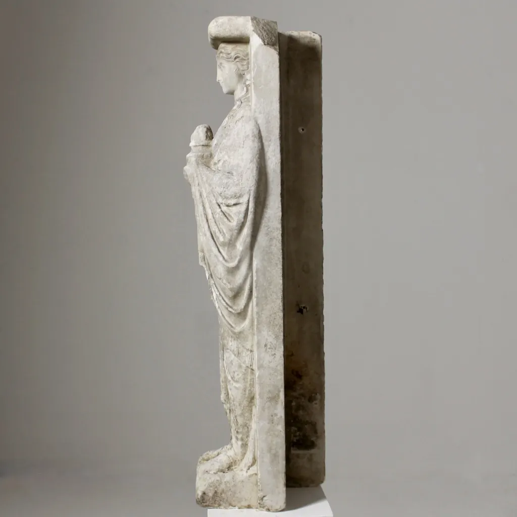 Fine Neoclassical Marble fireplace Jamb ( sold )