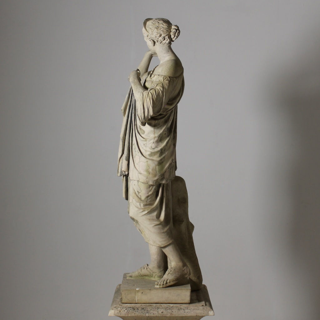 Early 19th Century Coade Stone Figure Of Diana Of Gabii