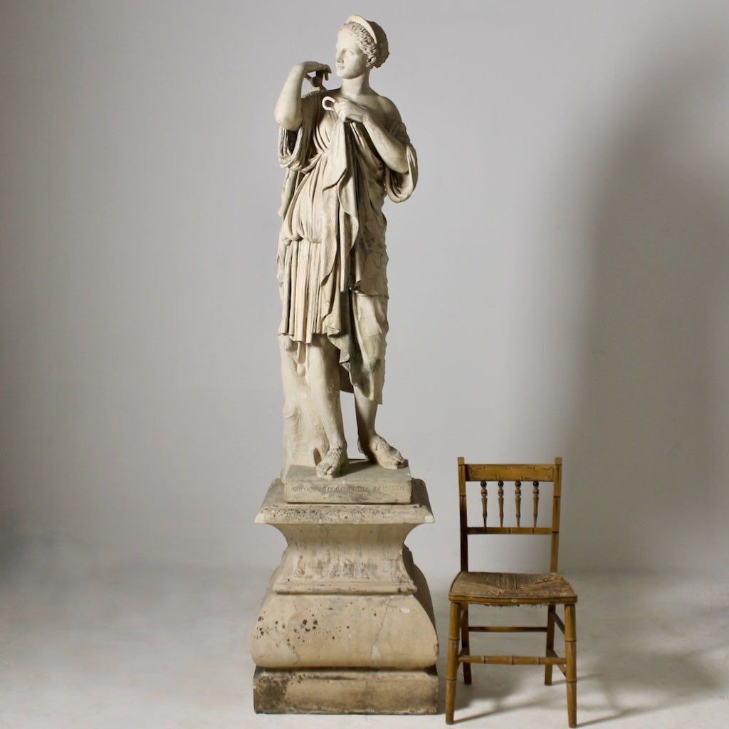 Early 19th Century Coade Stone Figure Of Diana Of Gabii