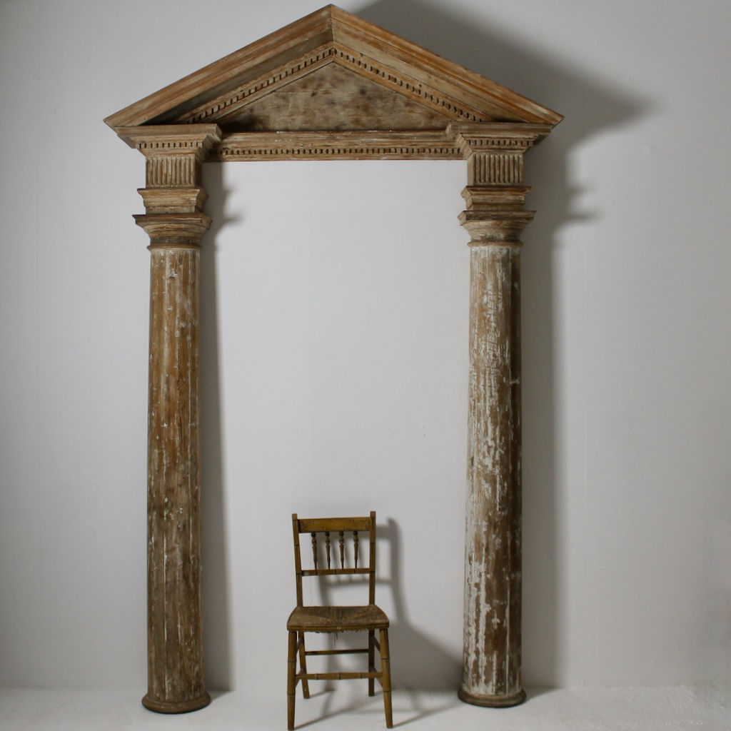 George III Pedimented Pine Doorcase ( sold )