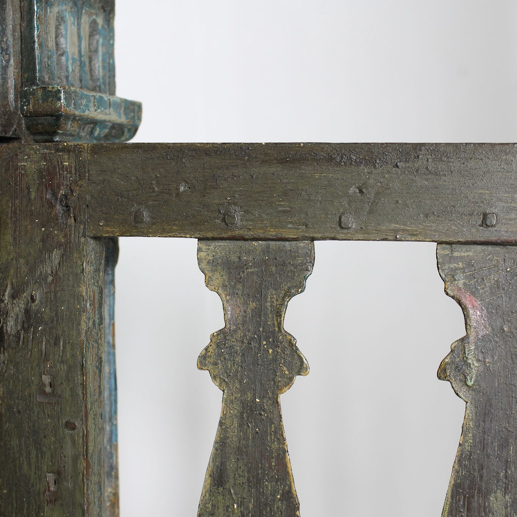 George I Painted Oak Mural Dole / Livery Cupboard ( sold )