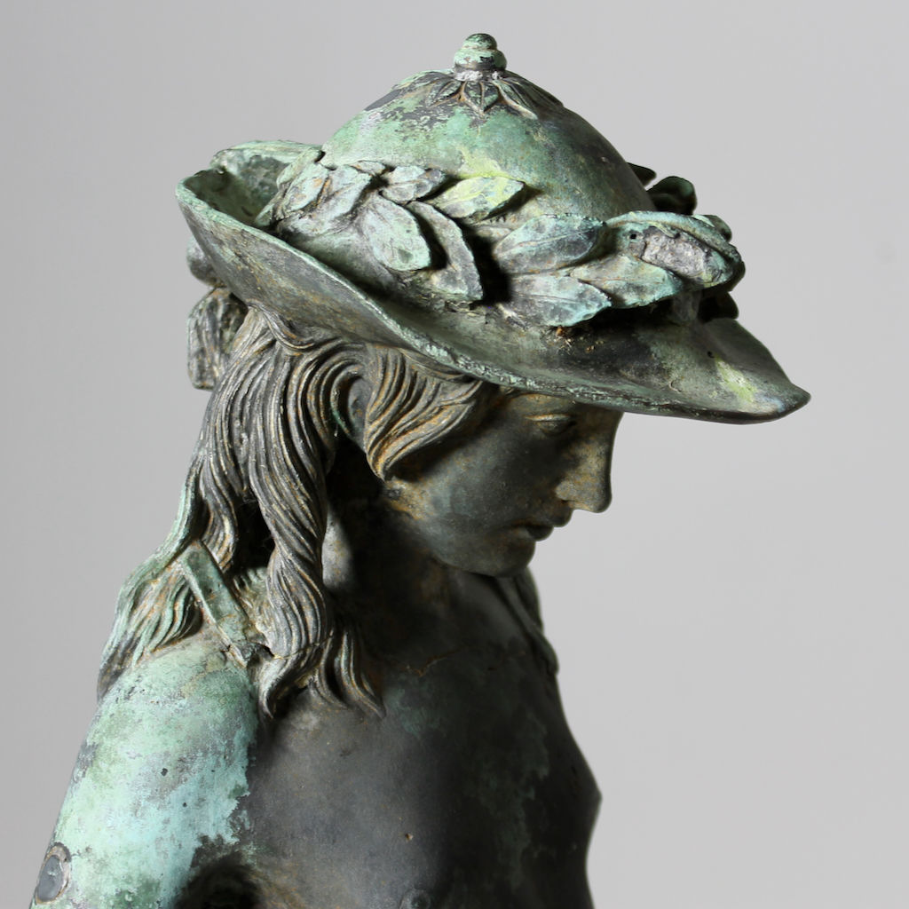 Large 19th Century Bronze Figure Of Donatello's David ( sold )