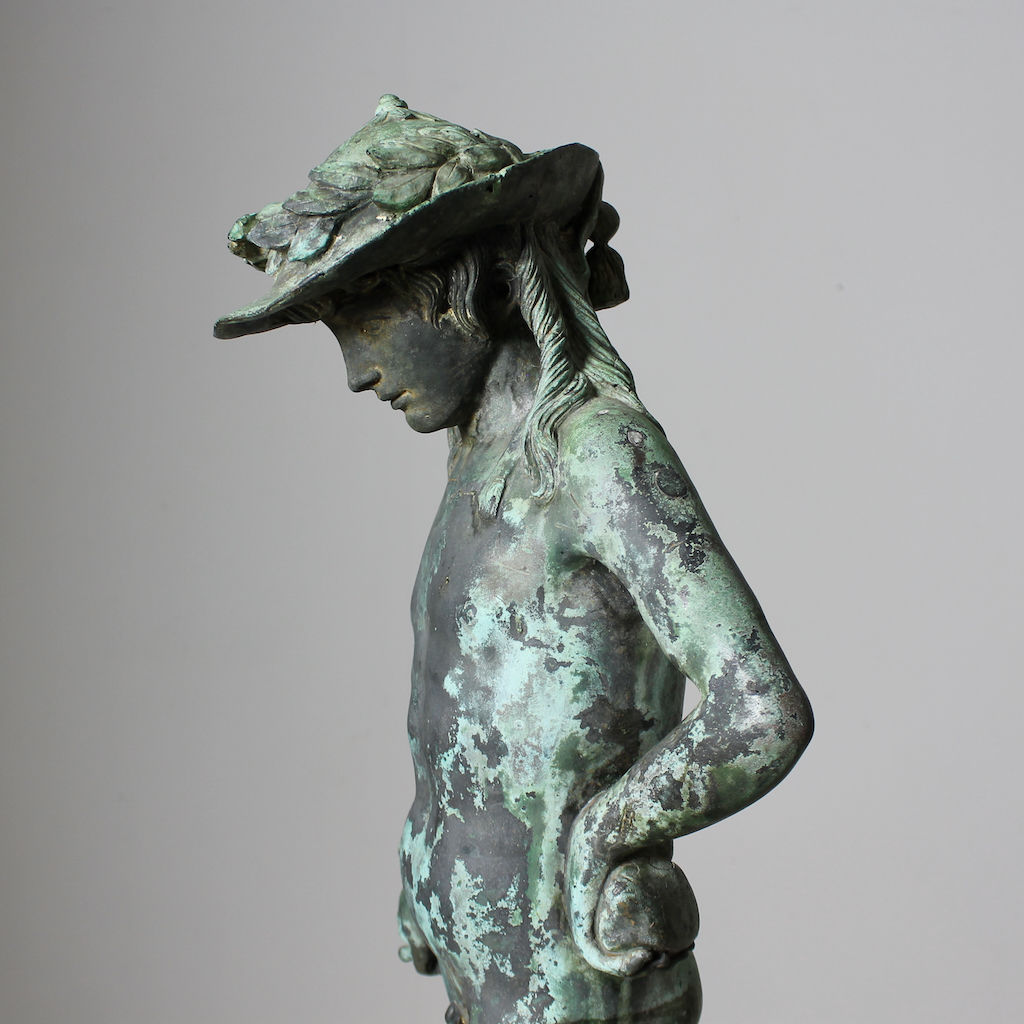 Large 19th Century Bronze Figure Of Donatello's David ( sold )