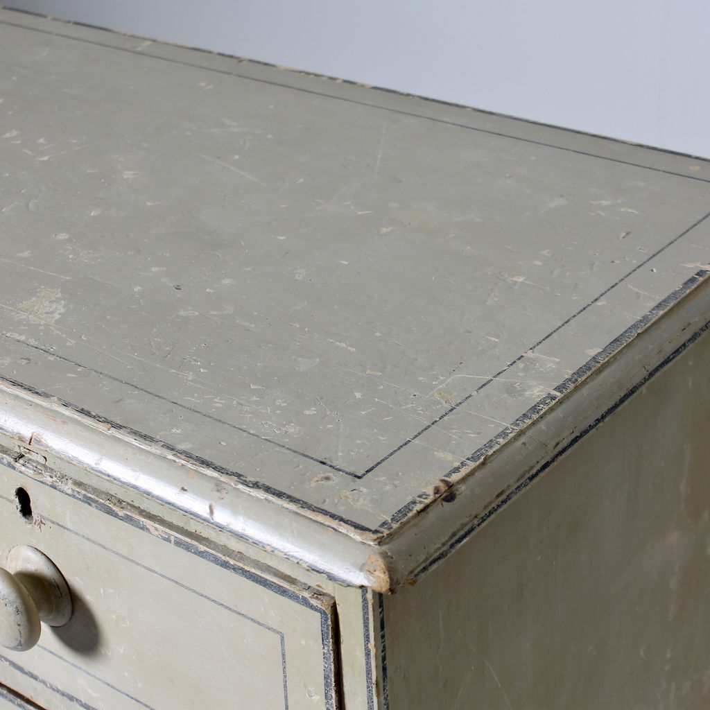 Early 19th Century Original Painted Chest Of Drawers From Holkham Hall ( sold )