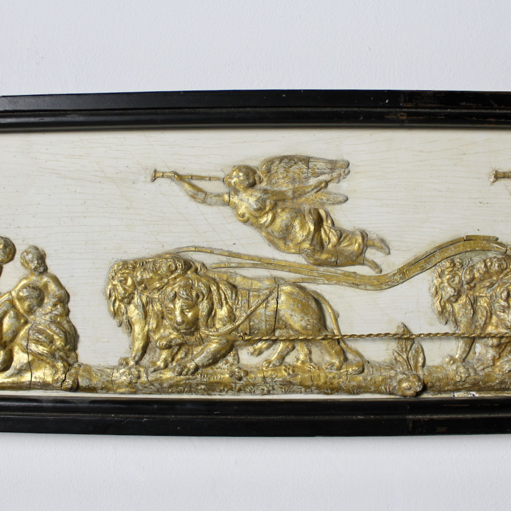 Regency Painted And Gilt Pine And Gesso Frieze