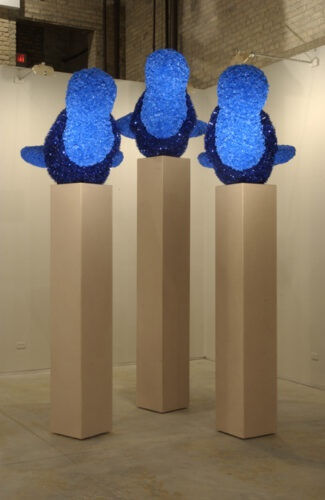 Bluebird Burden, 2004, installation view Monique Meloche Gallery