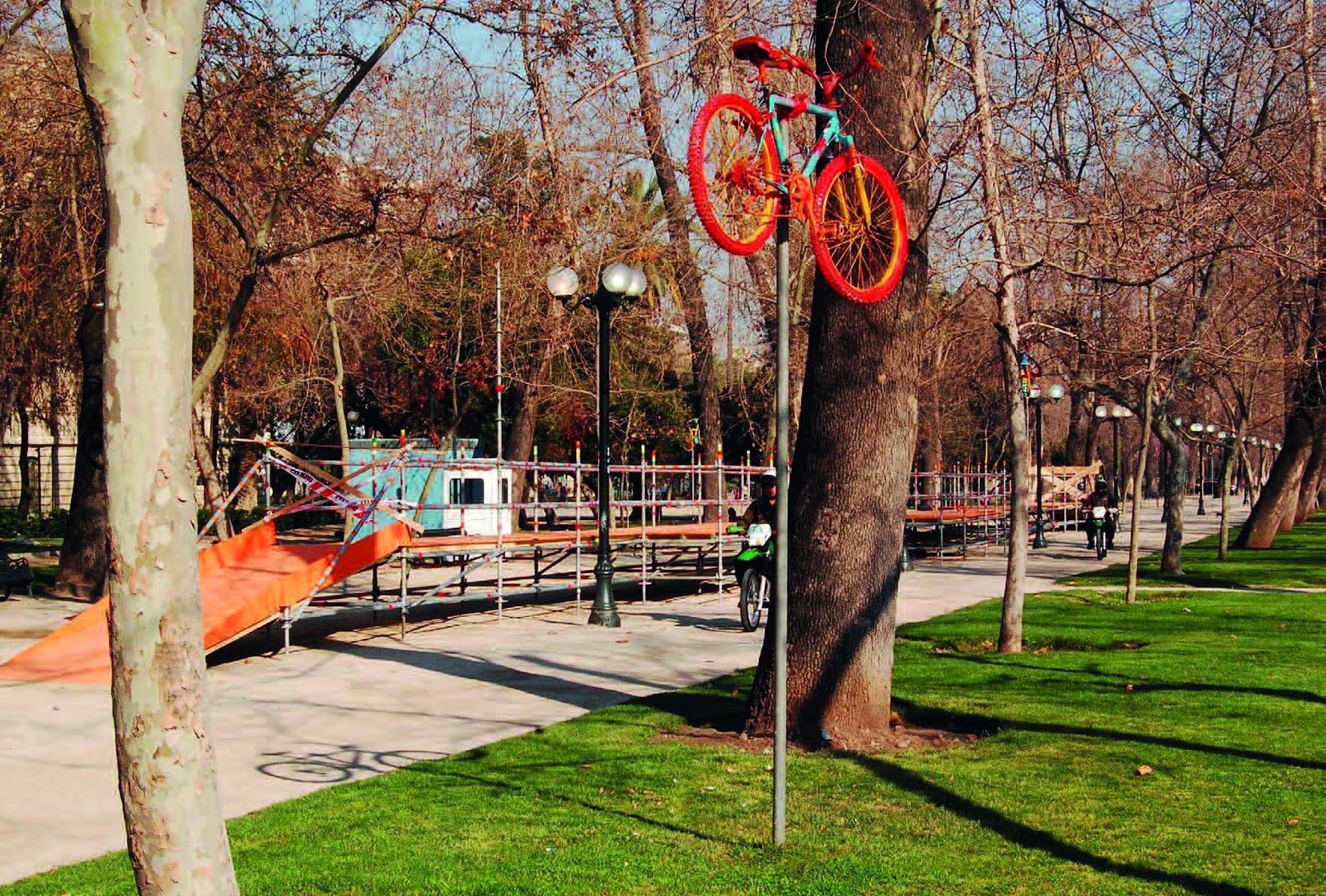 Trecho Experimental Móvel da Cicloviaérea | Santiago, 2010