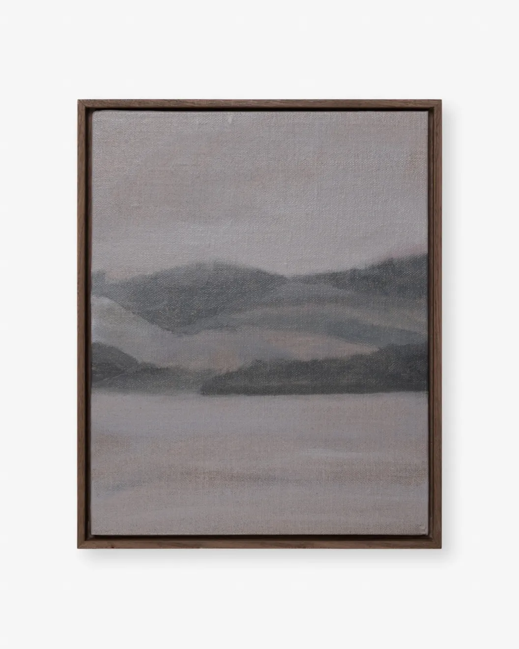 Greg Wood V1 Now Is Now Oil on Linen Board Walnut Shadow Box Frame 20.3 x 25.5cm $ 1,550.00