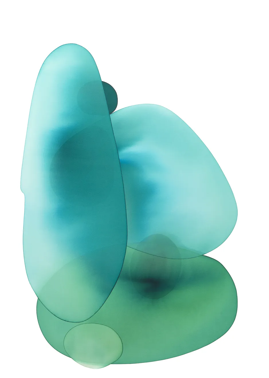 Divine Green #20 Transparent Ink on 600 GR Cotton Paper Original 110 x 150 cm Unframed: £4500 Framed: £5250 Unframed: $8500 Framed: $9500