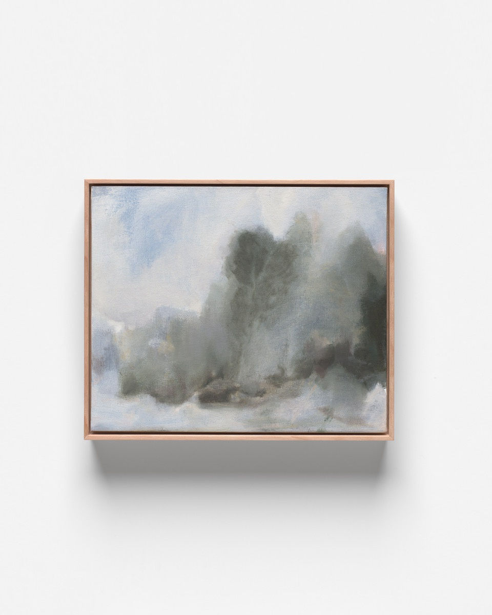 V18 Nature of Change Oil on Canvas Board Natural Oak Frame 31 x 23 cm AUD $1250 GBP £605 USD $840 SOLD