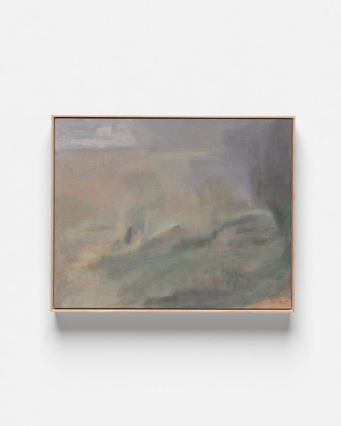 V27 Nature of Change Oil on Canvas Board Natural Oak Frame 51 x 41 cm AUD $3200 GBP £1545 USD $2150 SOLD