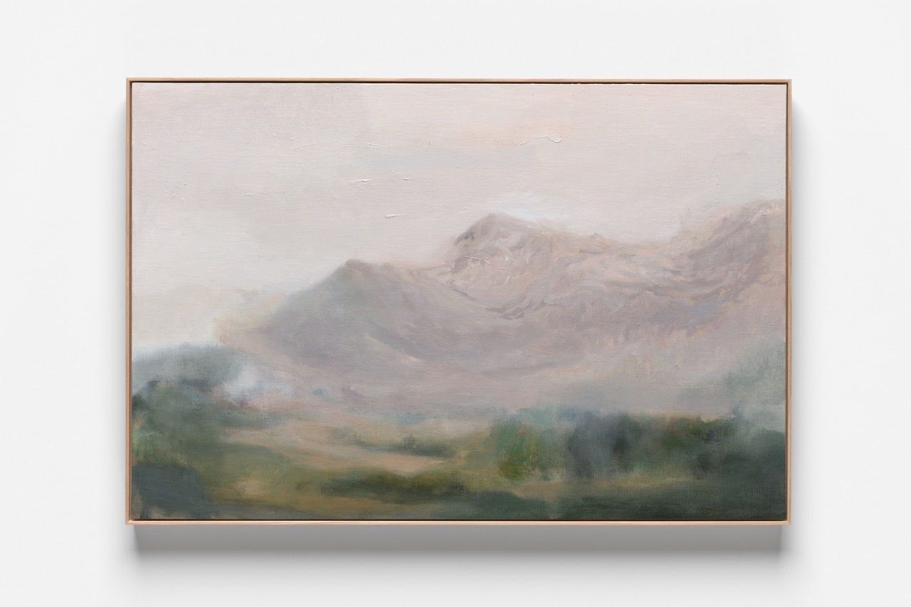 V39 Nature of Change Oil on Canvas Board Natural Oak Frame 92 x 61 cm AUD $6900 GBP £3325 USD $4635