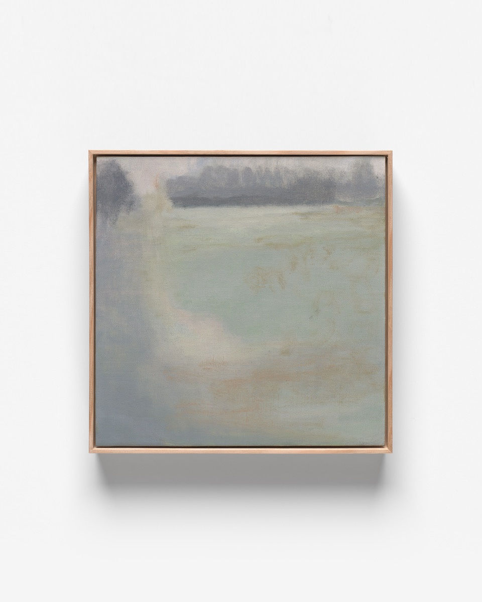 V41 Nature of Change Oil on Canvas Board Natural Oak Frame 31 x 31 cm AUD $1650 GBP £805 USD $1105 SOLD