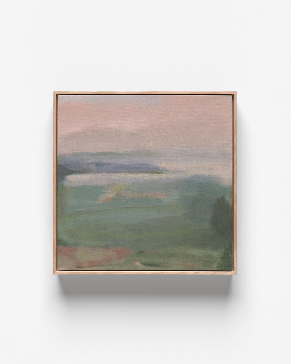 V42 Nature of Change Oil on Canvas Board Natural Oak Frame 31 x 31 cm AUD $1650 GBP £805 USD $1105 SOLD