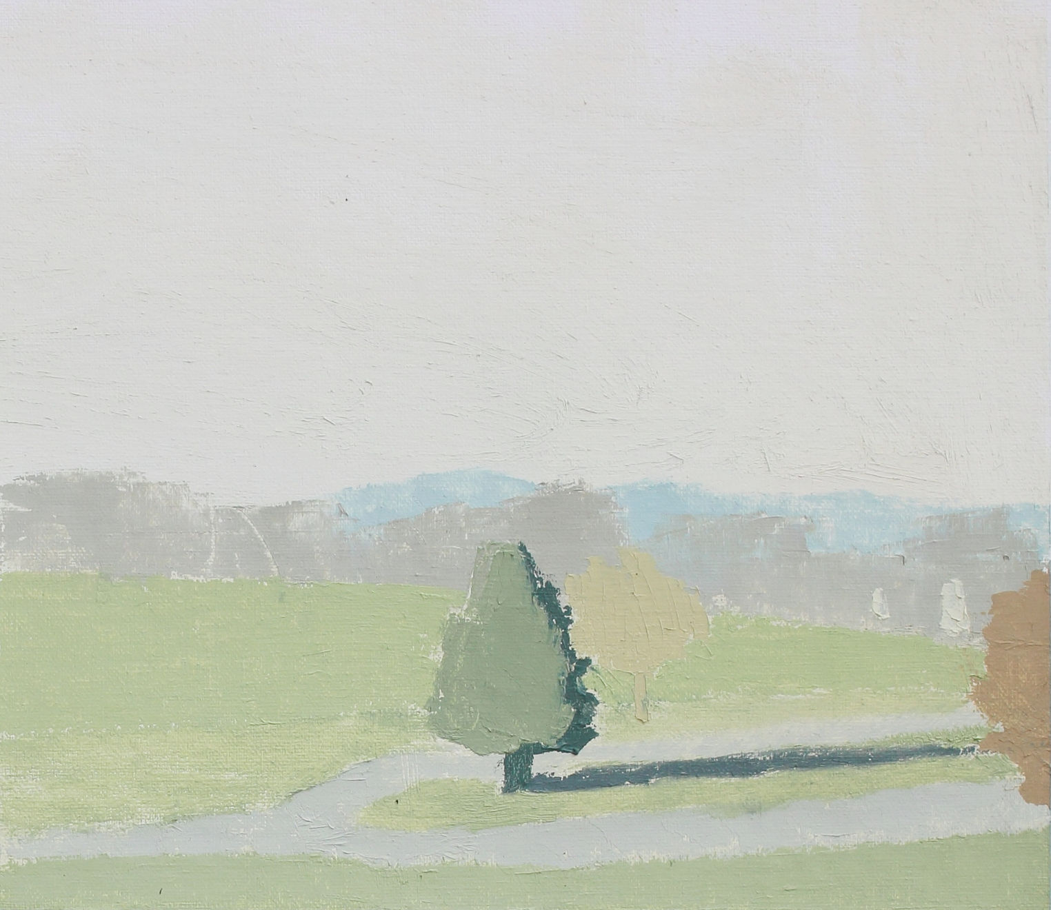 Laura Vahlberg Sundial Oil on Stretched Linen Panel Original 20 x 22 cm AUD $1320 GBP £650