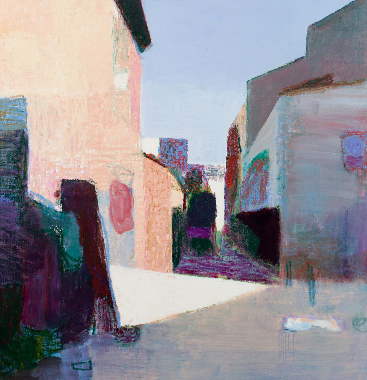 Scharnierstraat Oil Paint and Oil Crayon on Canvas Original 130 x 140 cm $11 400 &pound;5 800 SOLD