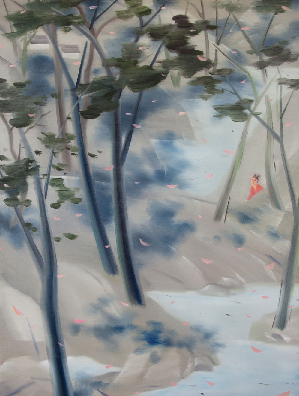 Dapeng Liu Dancing In The Wind Oil on Canvas 92 x 122cm SOLD