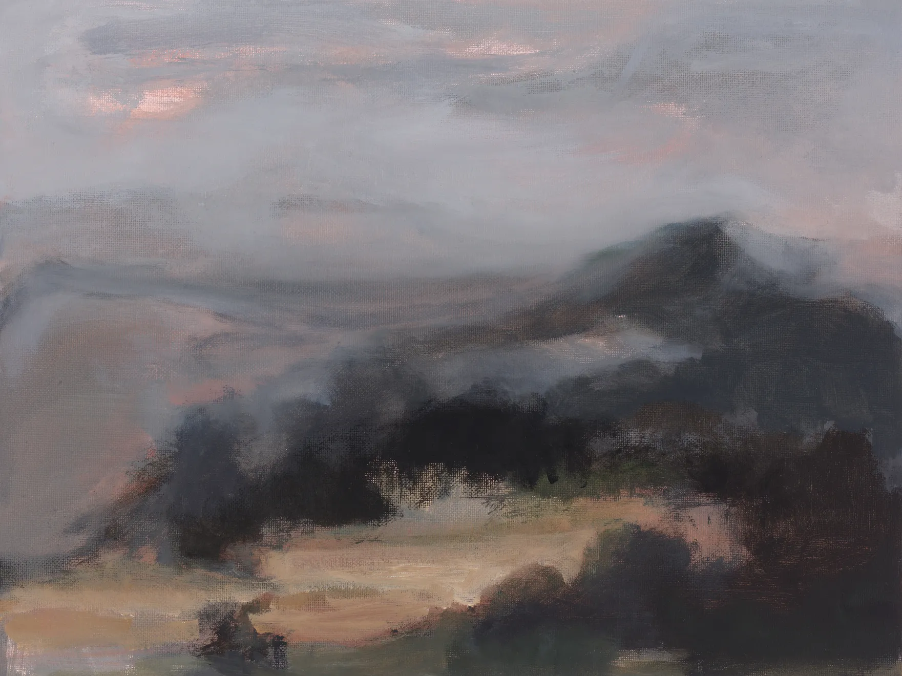 V11 Eternal Shift Oil on Canvas Board Original 31 x 41 cm Walnut Frame $1800 £900 SOLD