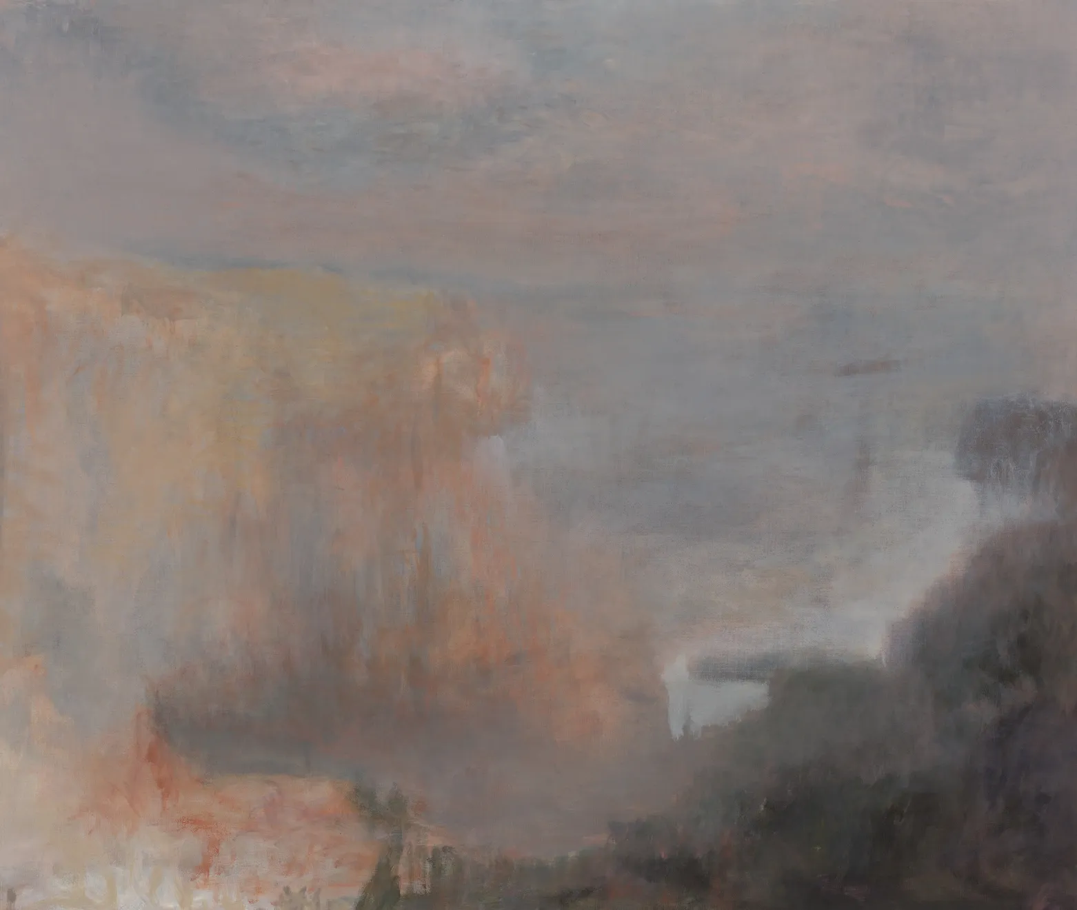 V12 Eternal Shift Oil on Linen Original 96.5 x 114.5 cm Dark Brown Frame $8500 £4250