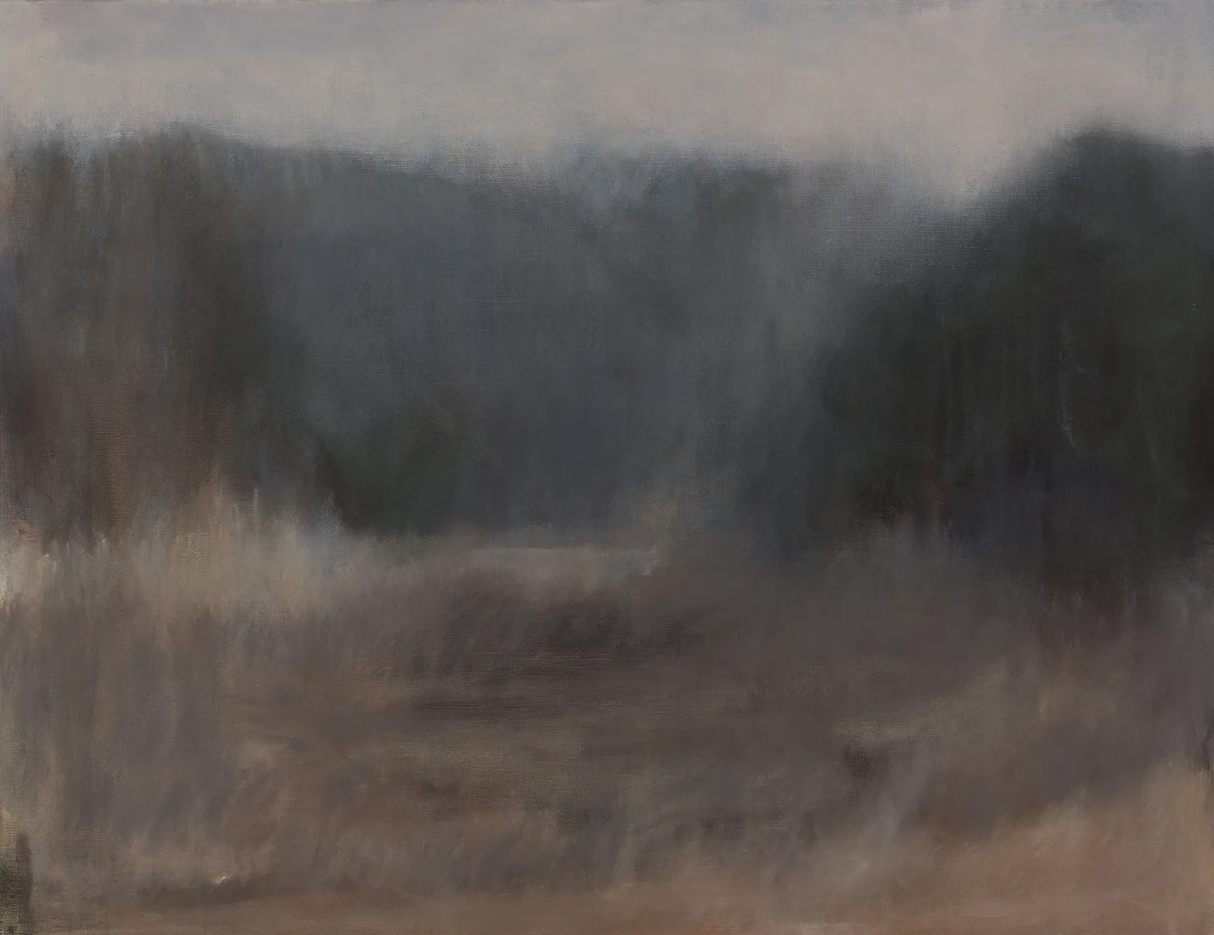 V17 Eternal Shift Oil on Linen Original 52 x 67 cm Dark Brown Frame $4200 £2100