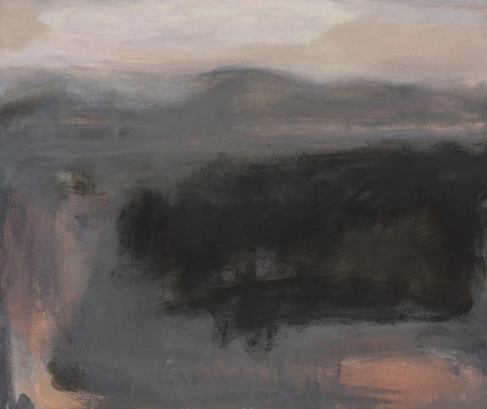 V07 Eternal Shift Oil on Canvas Board Original 25.5 x 30.5 cm Natural Oak Frame $1100 £550 SOLD