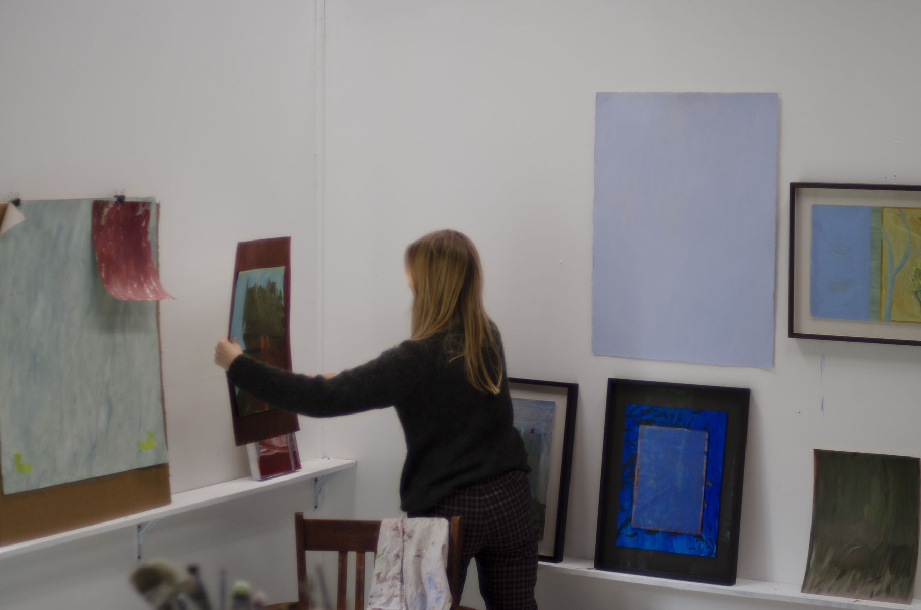 Kathryn Dolby in her studio, 2025.