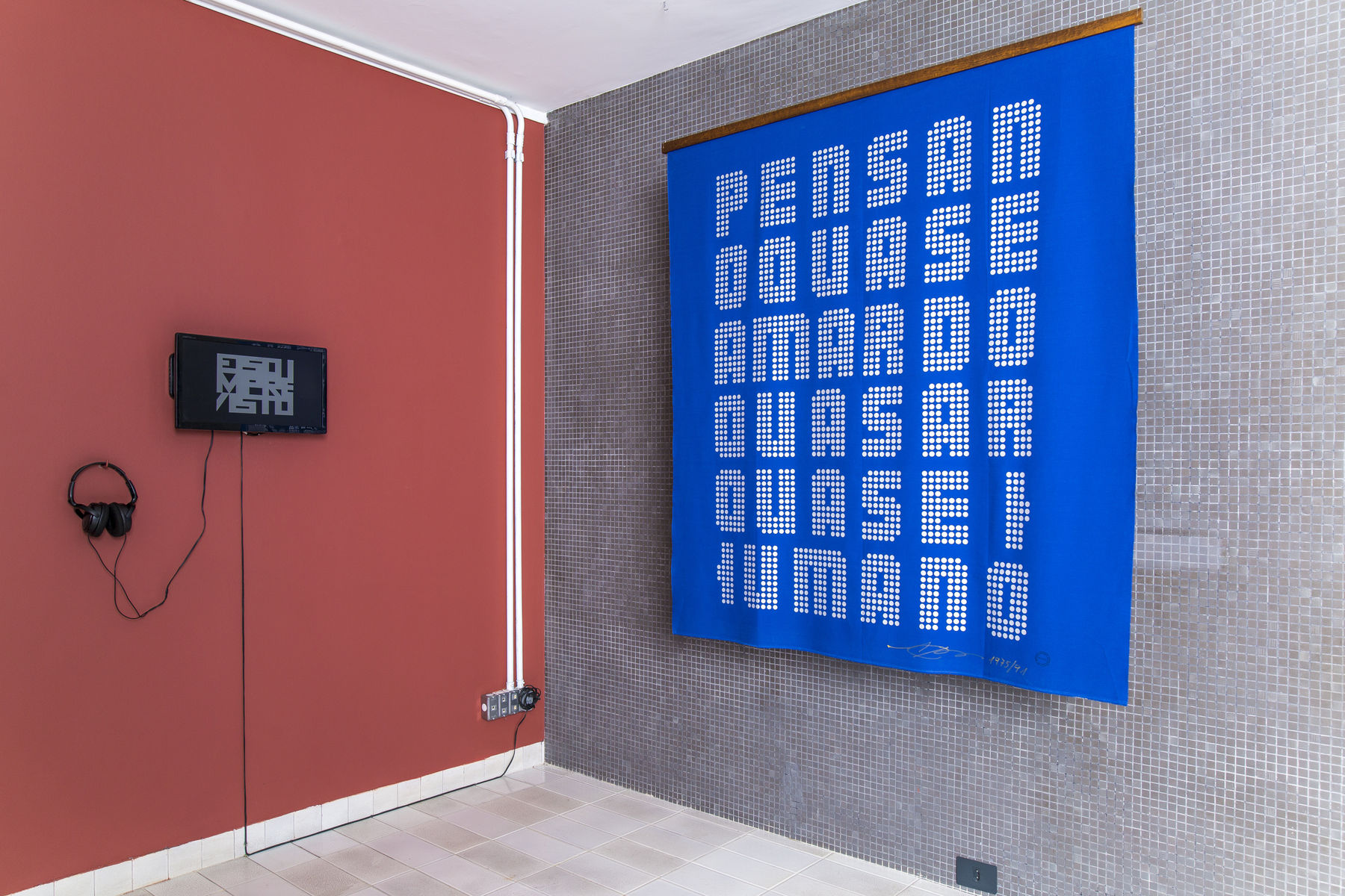 Augusto de Campos, vista da exposição 