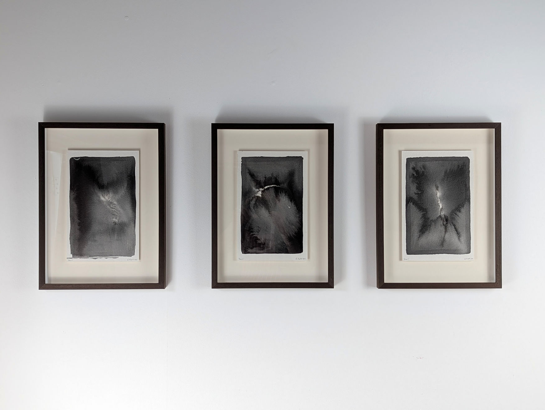 Harry Chrystall, Dawn 1, 2 and 3 (triptych), 2023