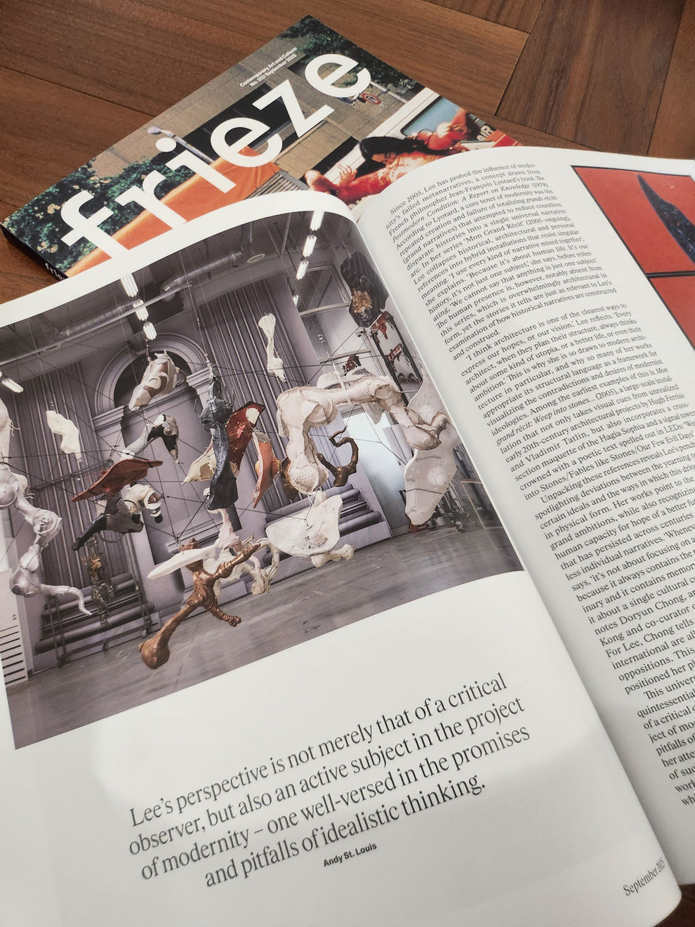 Fractured Utopias: Inside the World of Lee Bul at September 2025 issue of Frieze Magazine.