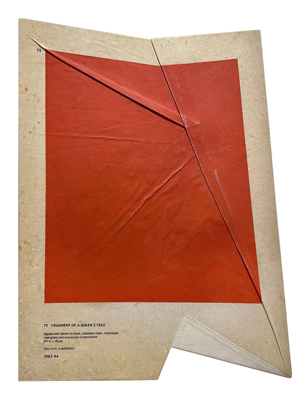 Ryan Brown, Fragment of A Queen's Face, 2021