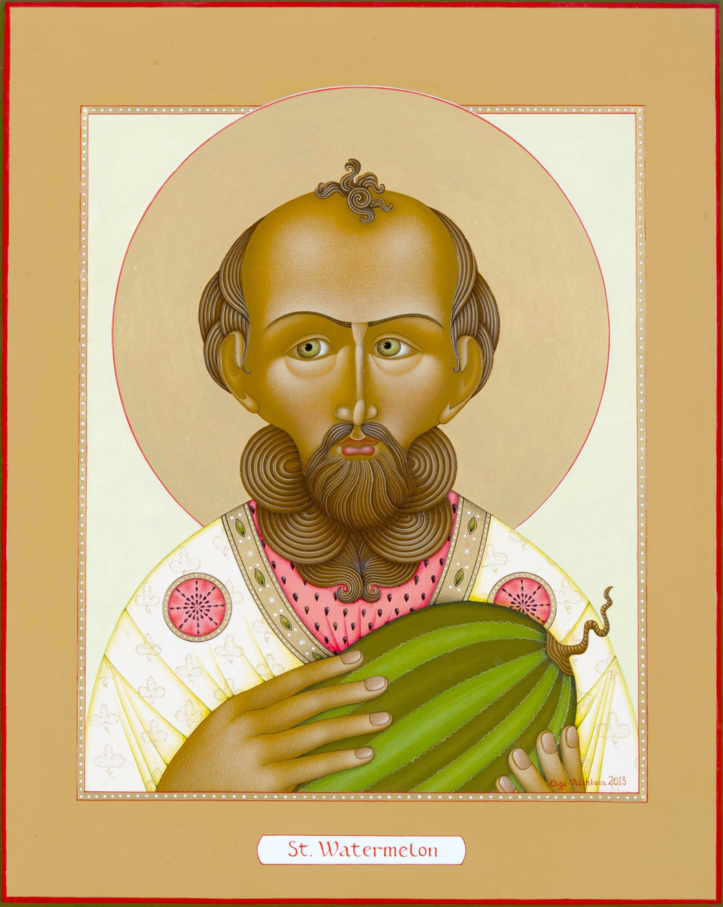 Olga Volchkova, St. Watermelon - Print available