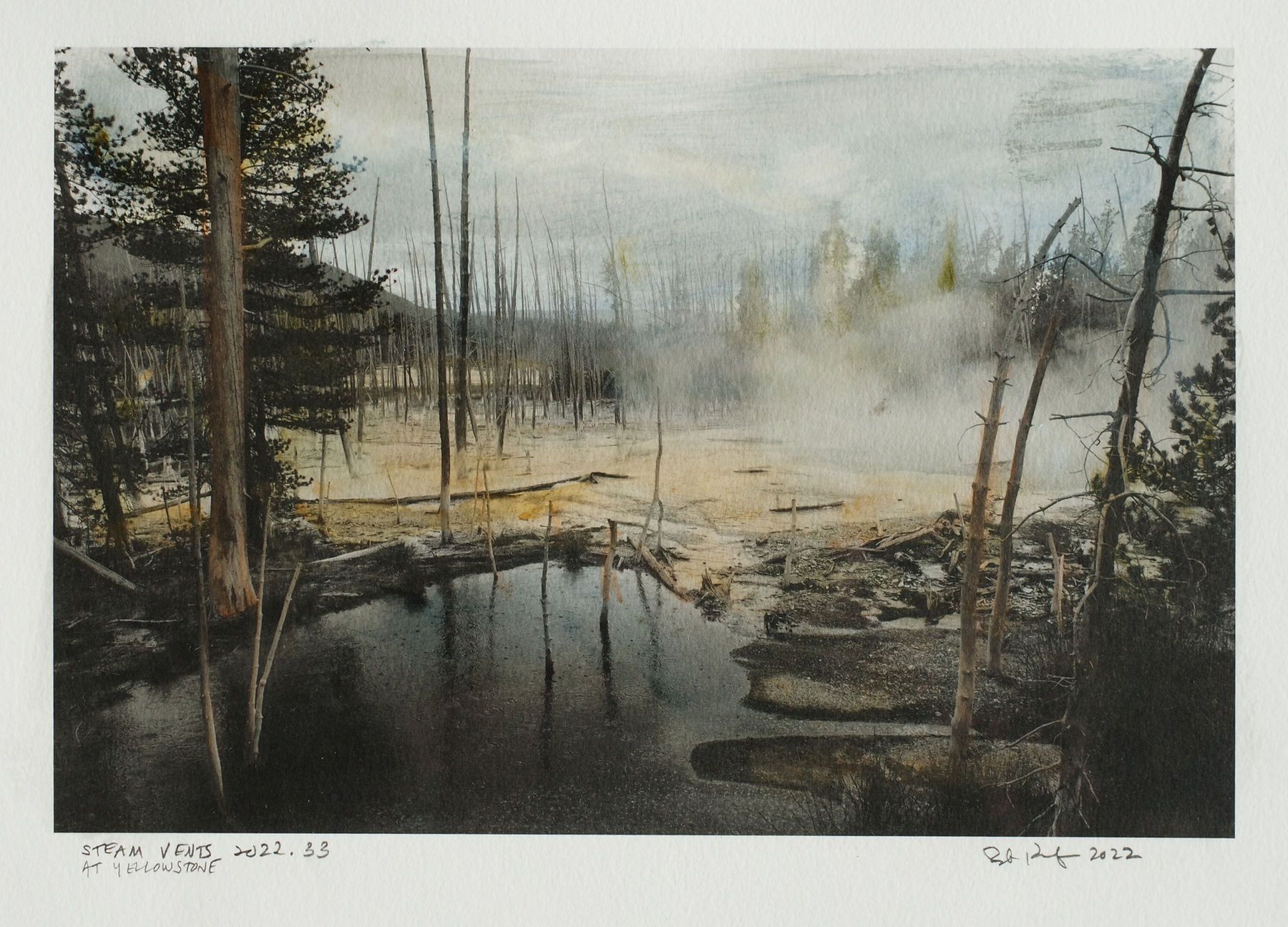 Bob Keefer, Steam Vents at Yellowstone, 2022