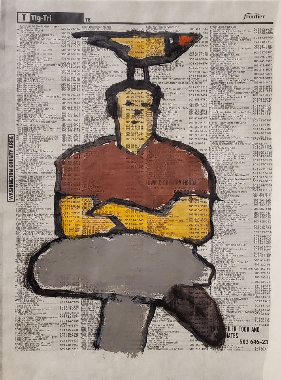 Robert Schlegel (1947-2021), Man and Bird