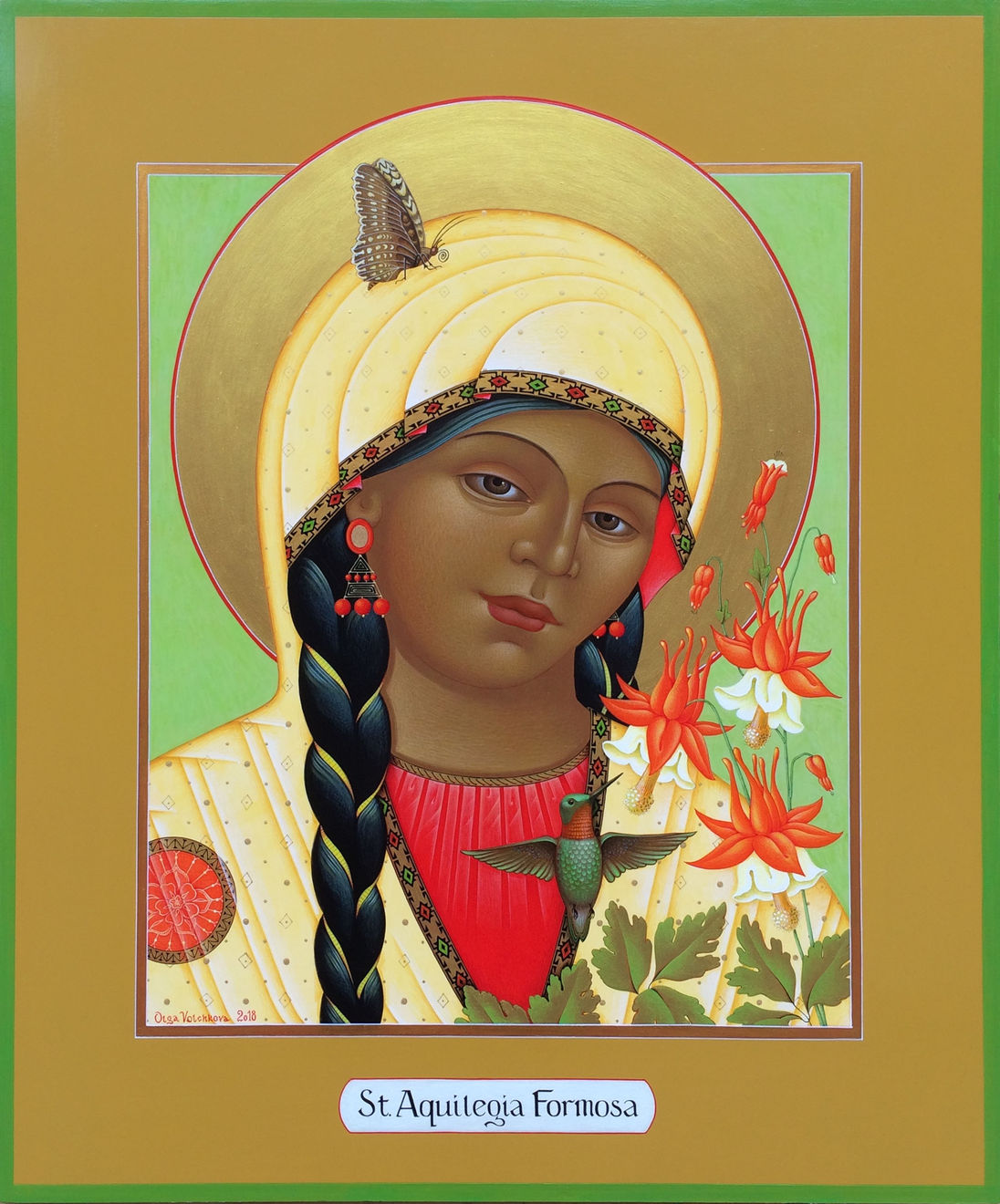 OLGA VOLCHKOVA, St. Aquilegia Formosa - Print available
