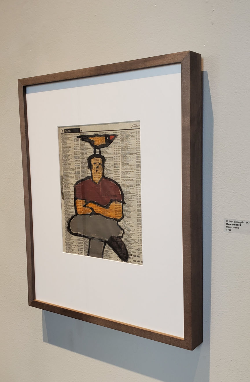 Robert Schlegel (1947-2021), Man and Bird