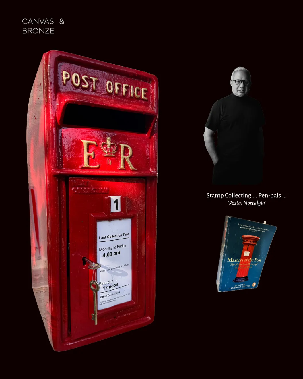 Royal Mail Traditional Post Box ER Red, 2026