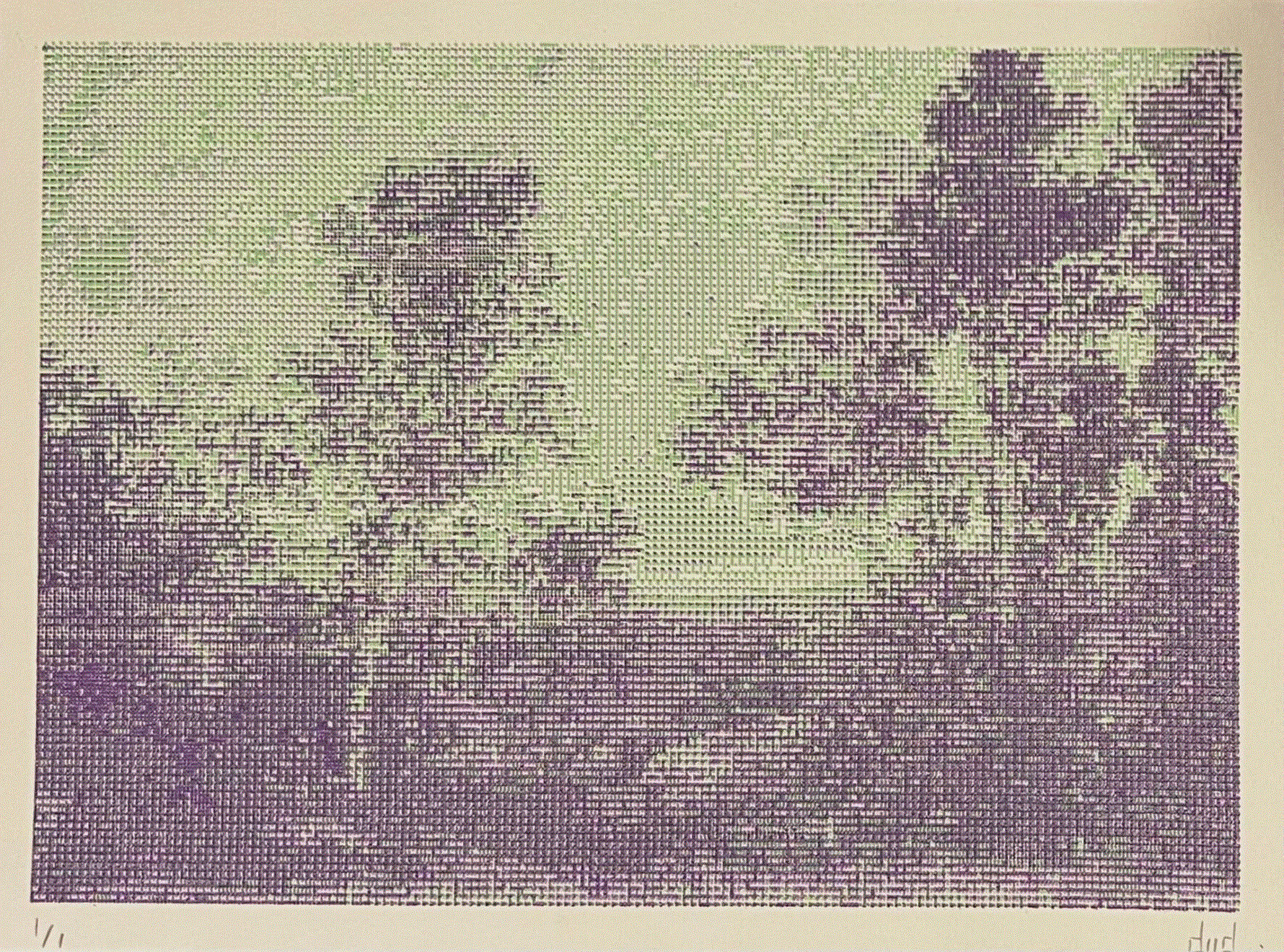 DIID A FADING LANDSCAPE, 2024 Gel ink on cotton oil paper 8 x 11 in 20.3 x 27.9 cm Available at VFA